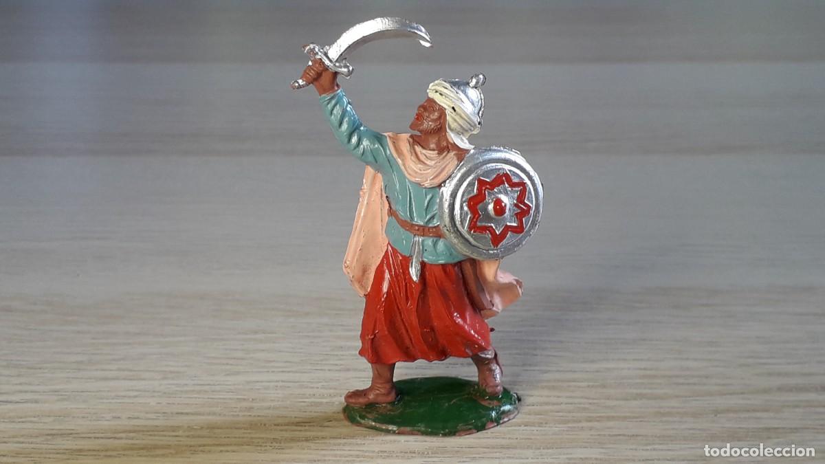 Figure di Gomma e PVC: Guerrero Moro Sarraceno, goma, Pech made in Spain tipo Jecsan, original a&ntilde;os 50-60.