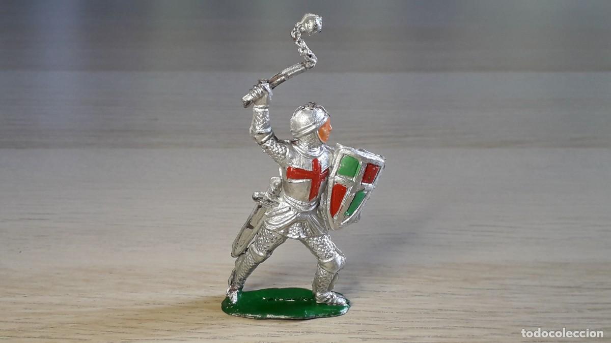 Figure di Gomma e PVC: Caballero Medieval Cristiano con maza, goma, Pech made in Spain tipo Jecsan, original a&ntilde;os 50-60.