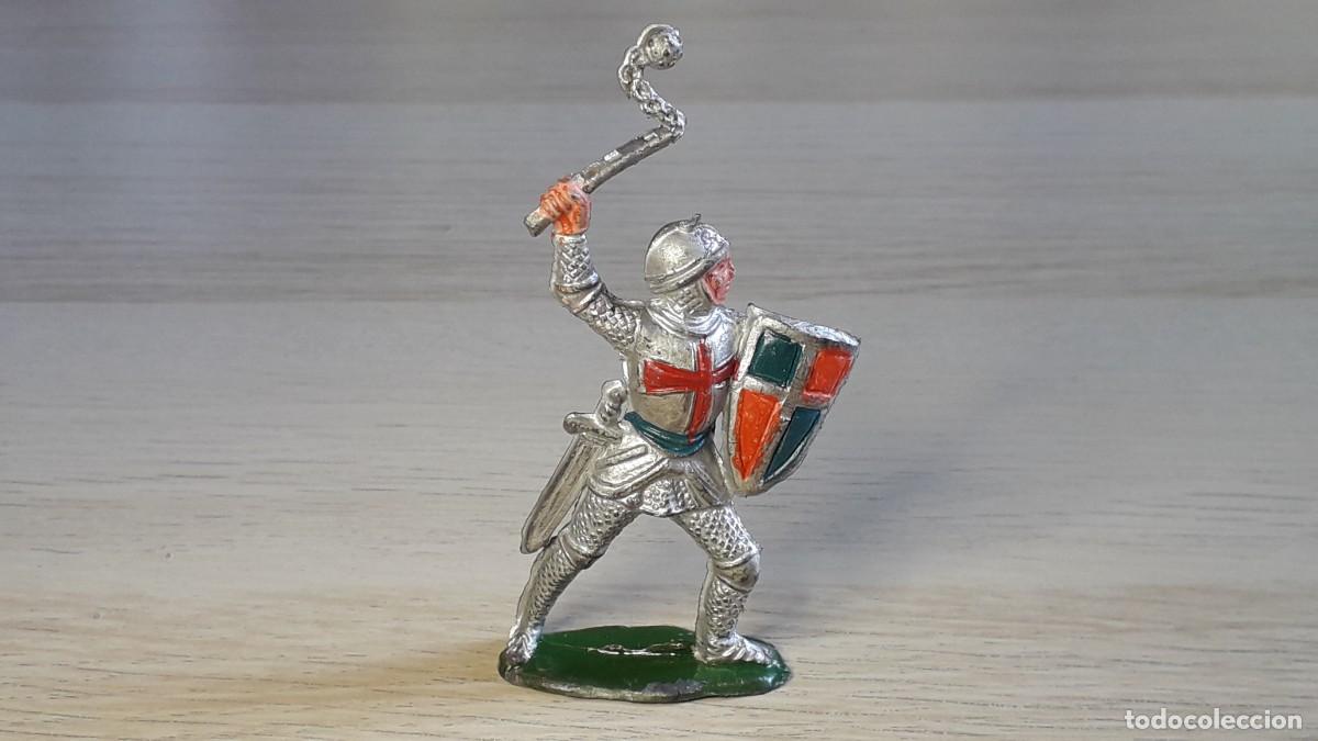 Figure di Gomma e PVC: Caballero Medieval Cristiano con maza, goma, Pech made in Spain tipo Jecsan, original a&ntilde;os 50-60.