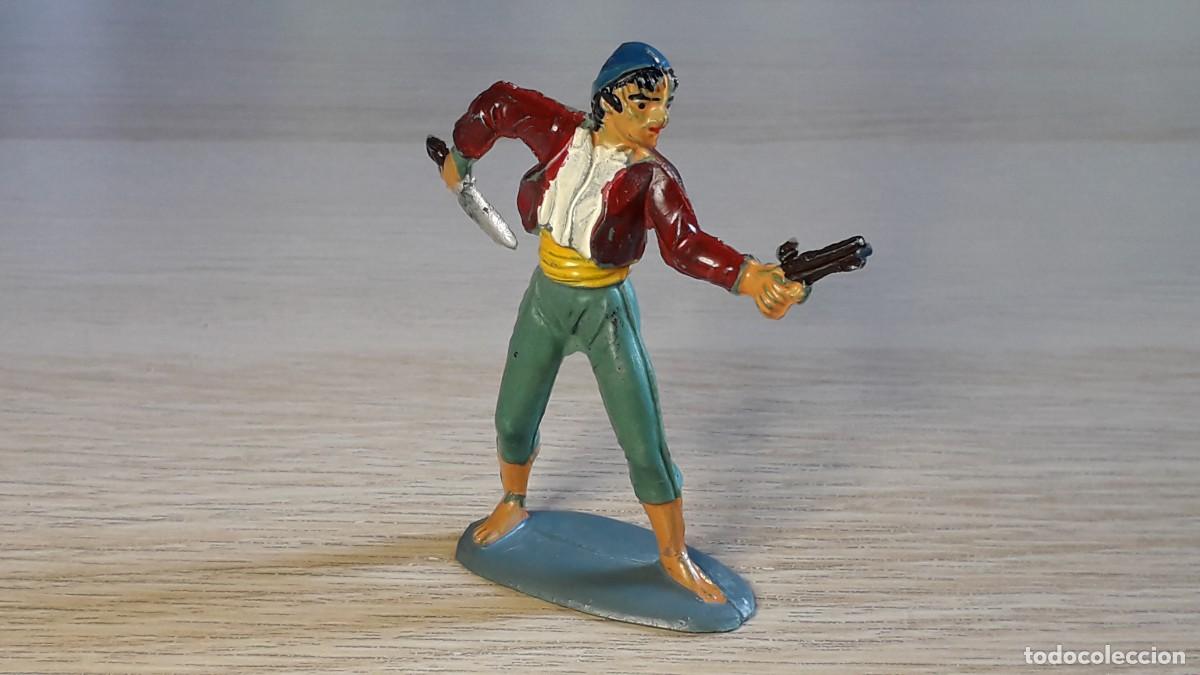Rubber and PVC Figures: Pirata, goma, Pech made in Spain tipo Jecsan, original a&ntilde;os 50-60.