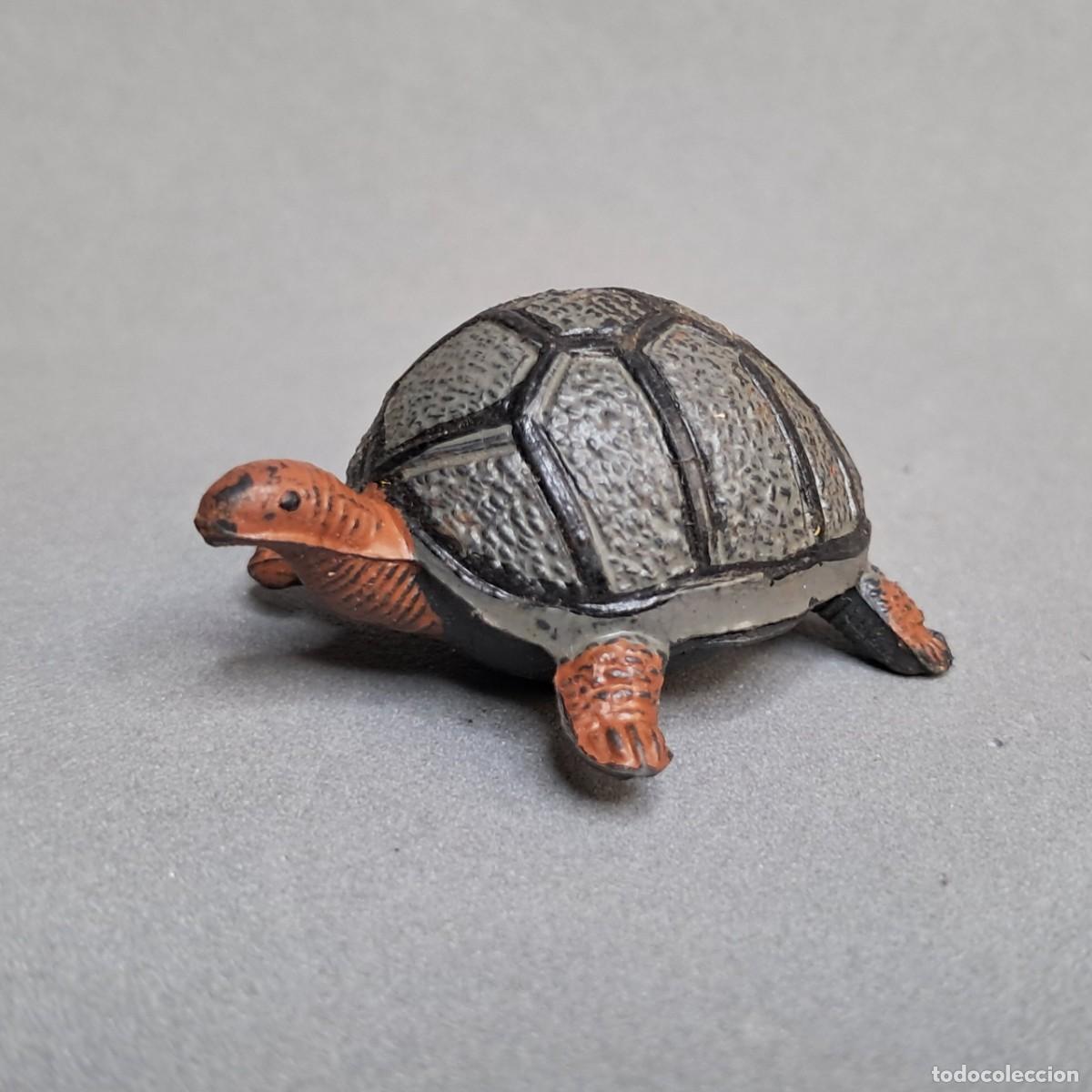 Figuras de goma y PVC: Antigua figura de goma de una Tortuga de tierra de JECSAN, a&ntilde;os 50 - 60