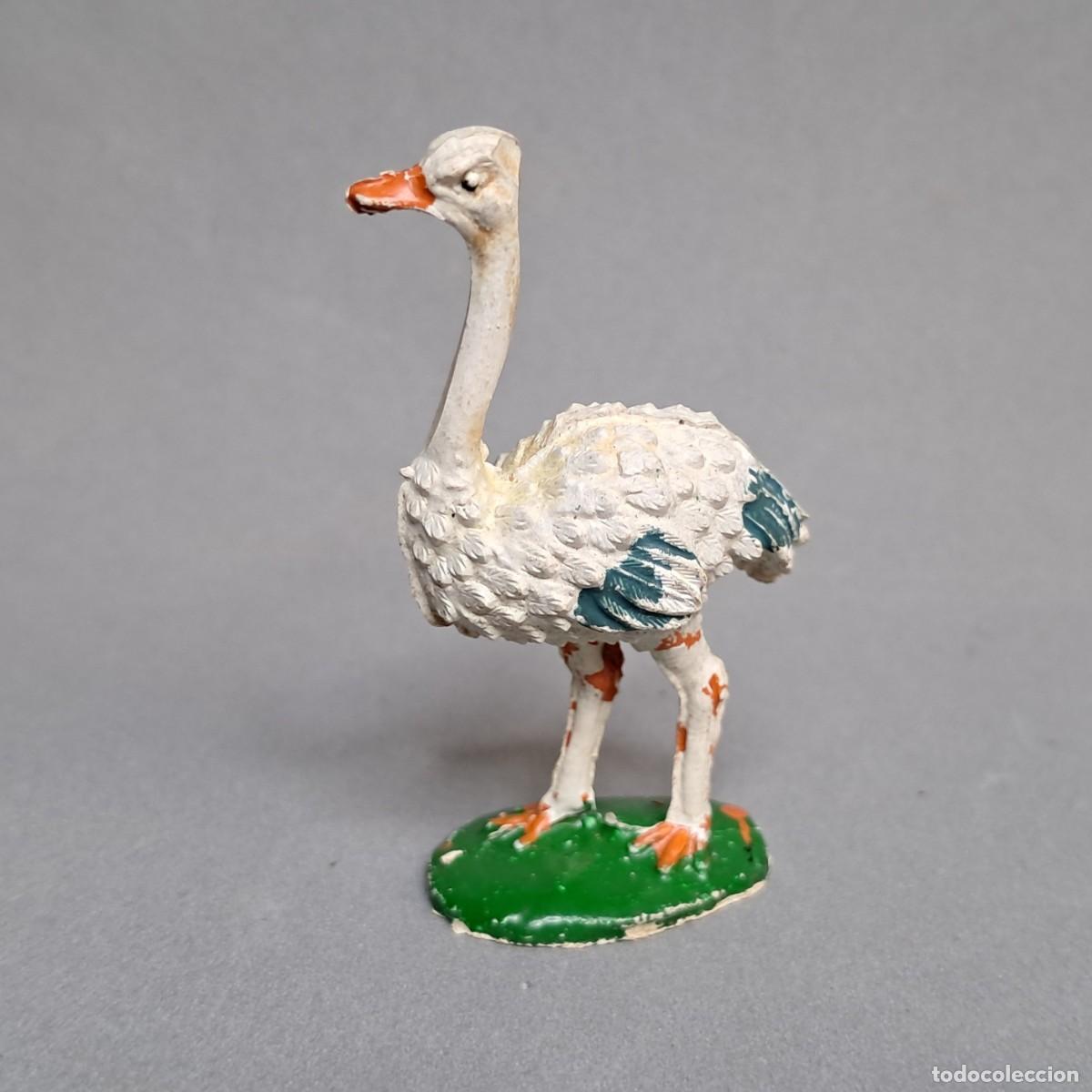 Figuras de goma y PVC: Antigua figura de goma de un Avestruz de LAFREDO, a&ntilde;os 50 - 60