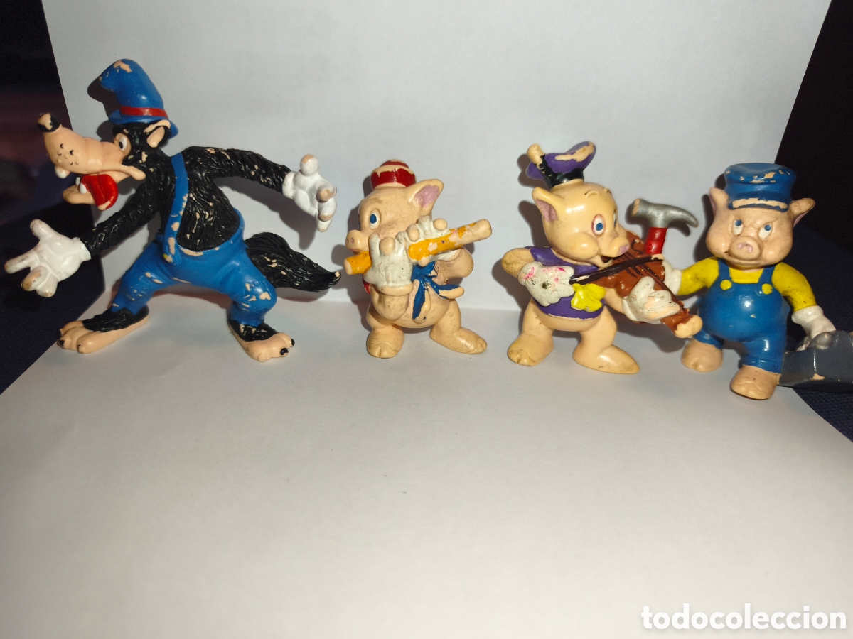 Figuras de goma y PVC: TRES CERDITOS Y EL LOBO PVC BULLYLAND