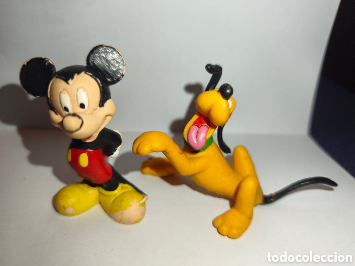 Figuras de goma y PVC: MICKEY Y PLUTO PVC BULLYLAND