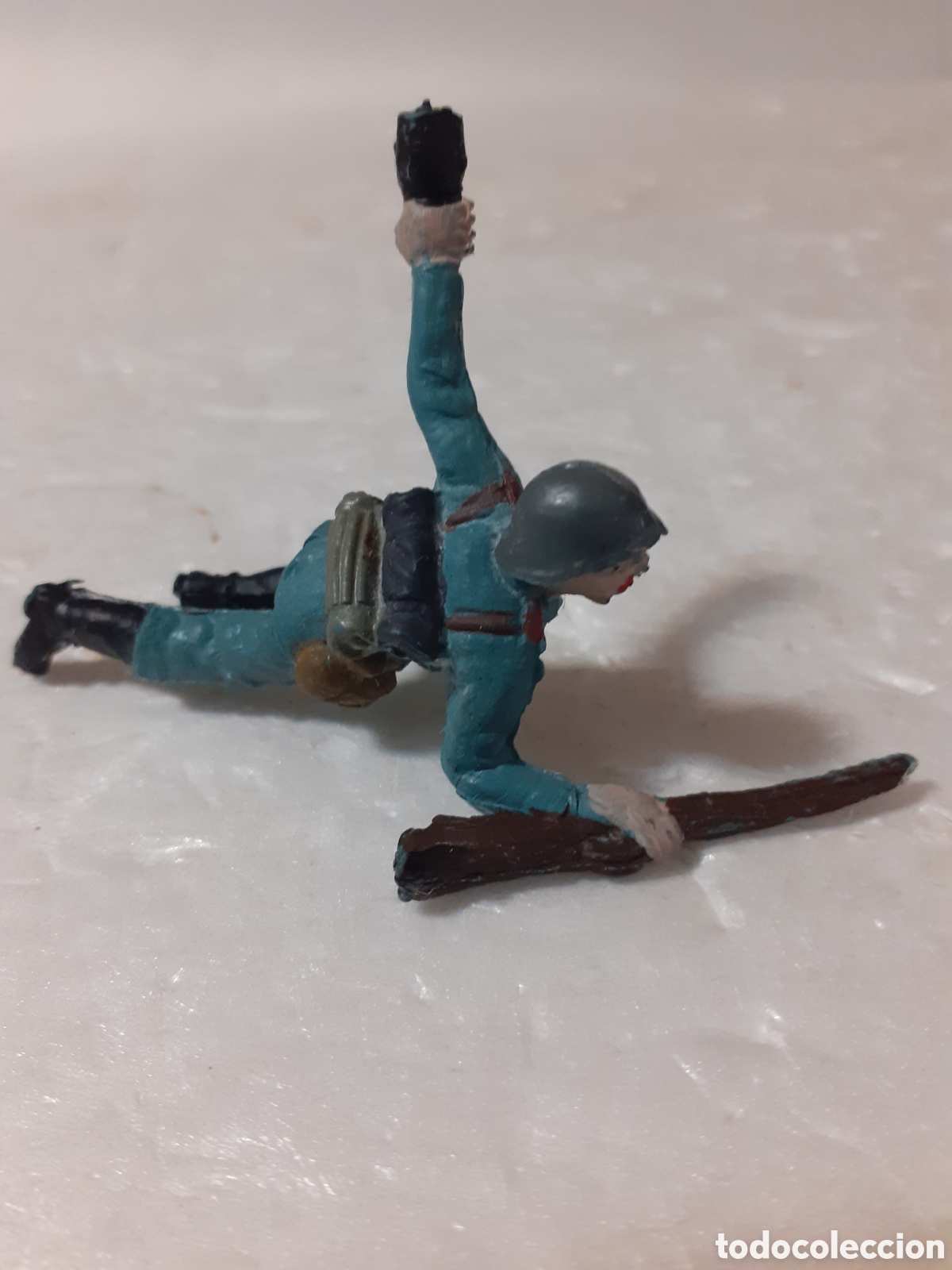 Figuras de Borracha e PVC: FIGURA SOLDADO ALEMAN EN GOMA RARO PECH,REAMSA,JECSAN