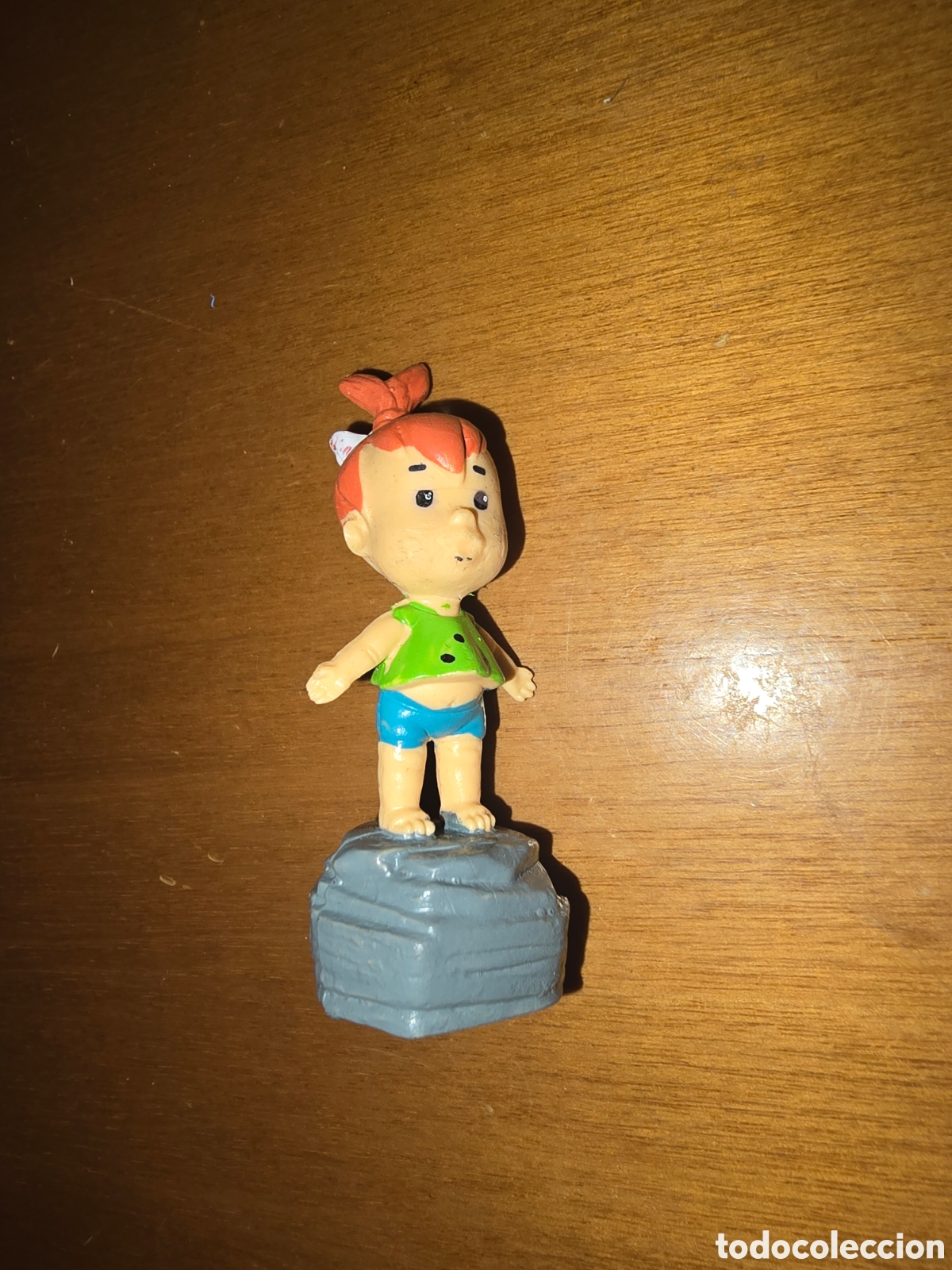 Gummi- und PVC-Figuren: Figura pvc Pebbles Picapiedra Miniland mu&ntilde;eco colecci&oacute;n dibujos animados a&ntilde;os 80 90