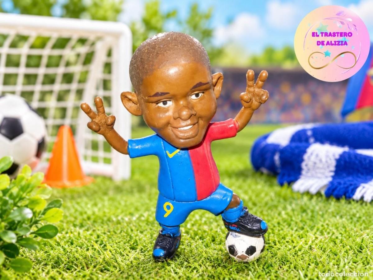 Figuras de goma y PVC: FIGURA DE PVC SAMUEL ETOO JUGADOR FC. BARCELONA MARCA YOLANDA