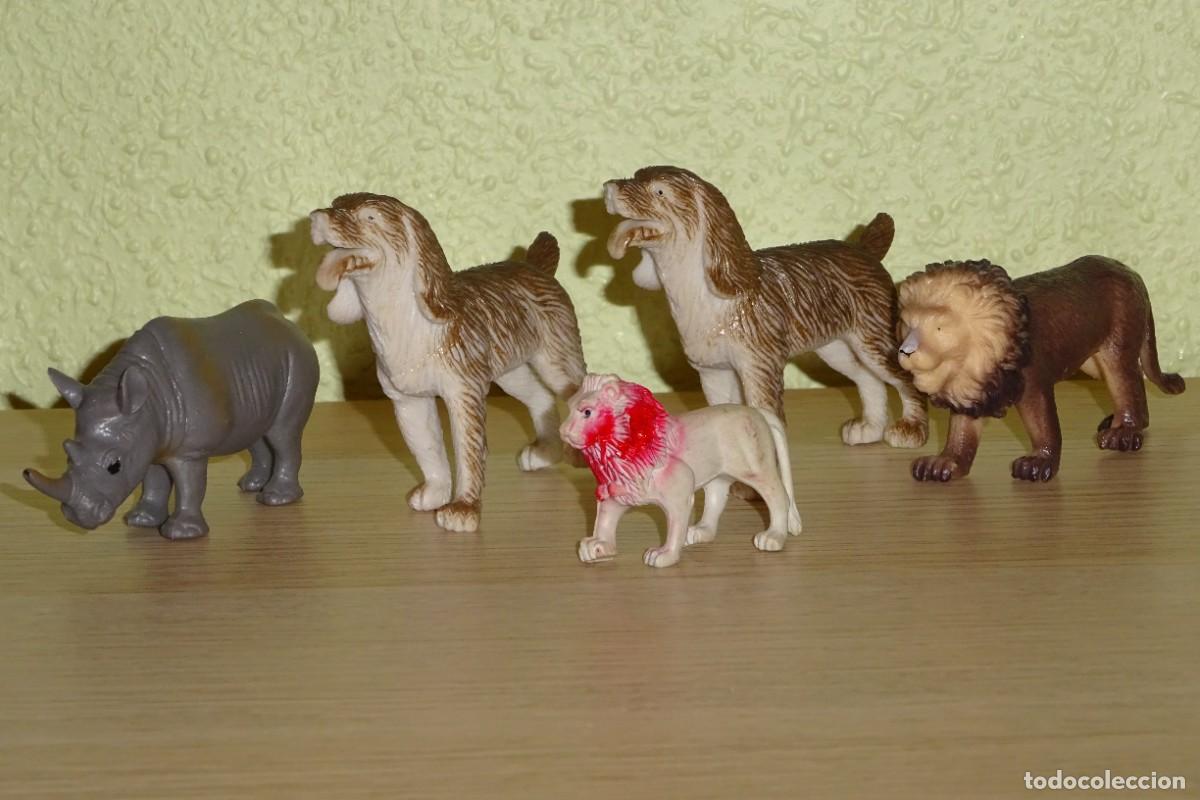 Figuras de goma y PVC: LOTE DE 5 ANIMALES DE GOMA SEMIRIGIDA . MADE IN CHINA