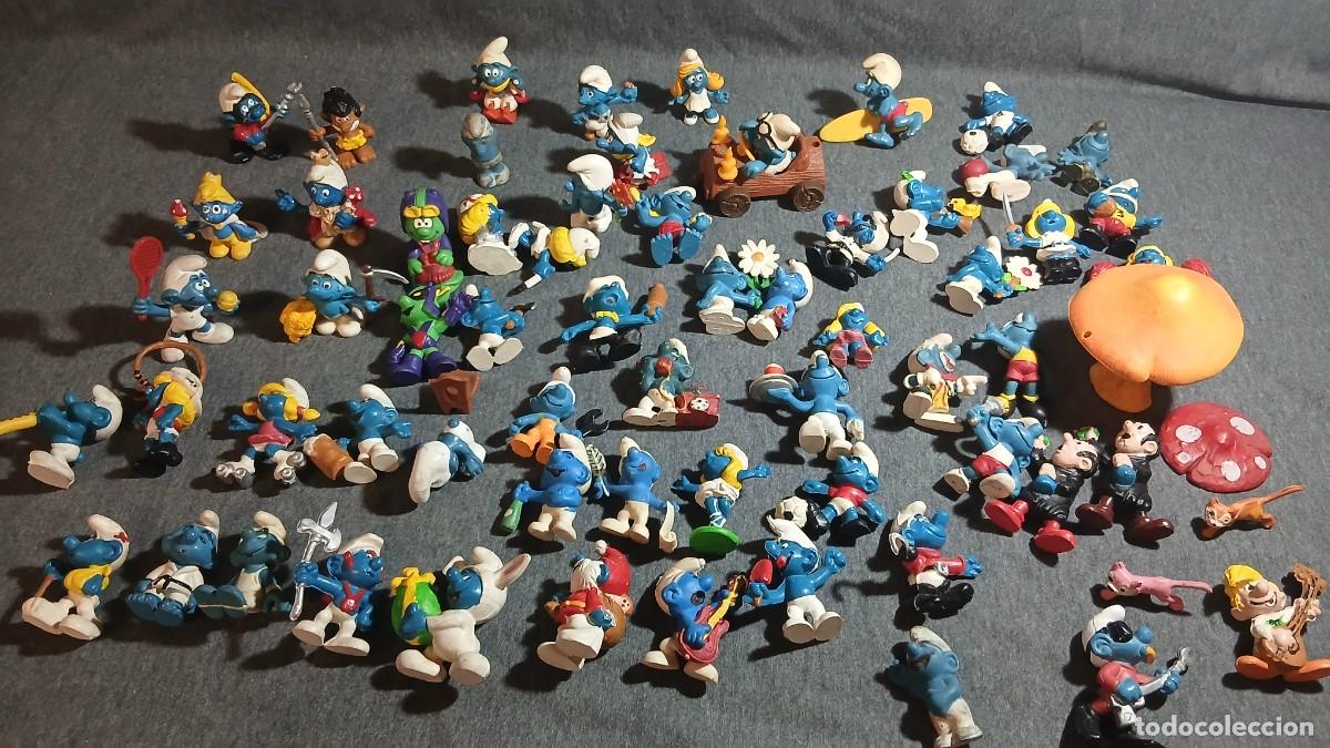 Gummi- und PVC-Figuren Schleich: MAS DE 60 FIGURAS LOS PITUFOS BATIBURRILLO DE FABRICANTES EURA SPAIN BULLY PEYO Y SIN MARCA