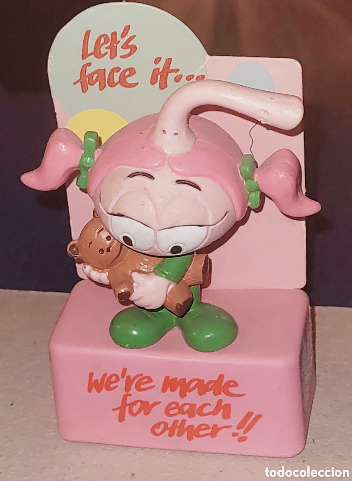 Figuras de goma y PVC: DIFICIL: Bonita figura pvc Casey Snorkels + texto: &rdquo;Let's face it..We're made for each other!