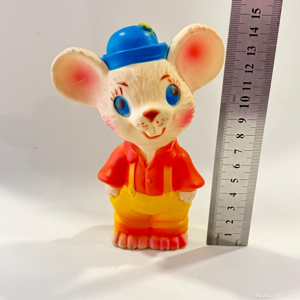 Figuras de goma y PVC: figura mu&ntilde;eco ratoncito P&eacute;rez de goma Jugasa colecci&oacute;n Minis a&ntilde;os 70 80