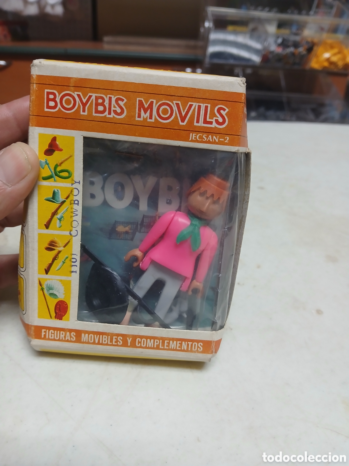 Figuras de goma y PVC: BOYBIS MOVILS JECSAN-2 raro color rosa nuevo