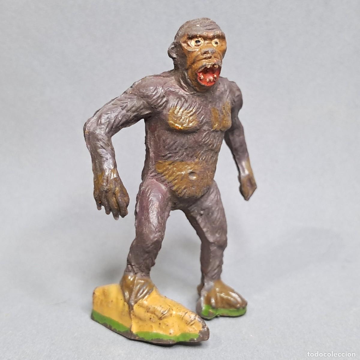 Figure di Gomma e PVC: Antigua figura, JECSAN serie Fieras Historia Natural, Gorila o Mono Ref 209/24, a&ntilde;os 50 - 60