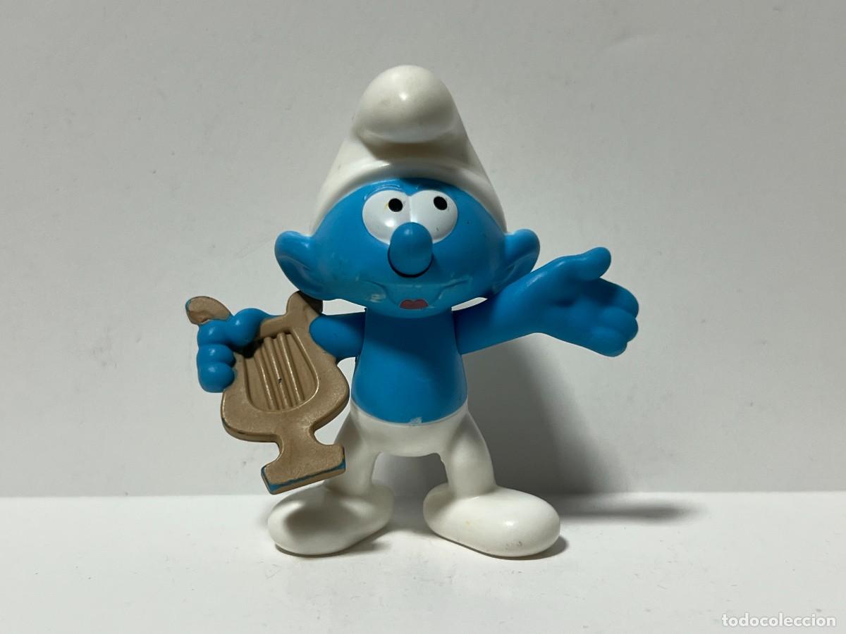 Figuras de goma y PVC: McDONALDS, LOS PITUFOS, THE SMURFS, PITUFO CON ARPA
