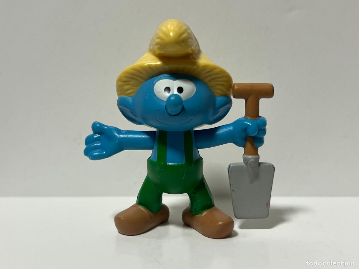 Figuras de goma y PVC: McDONALDS, LOS PITUFOS, THE SMURFS, PITUFO GRANJERO (2)