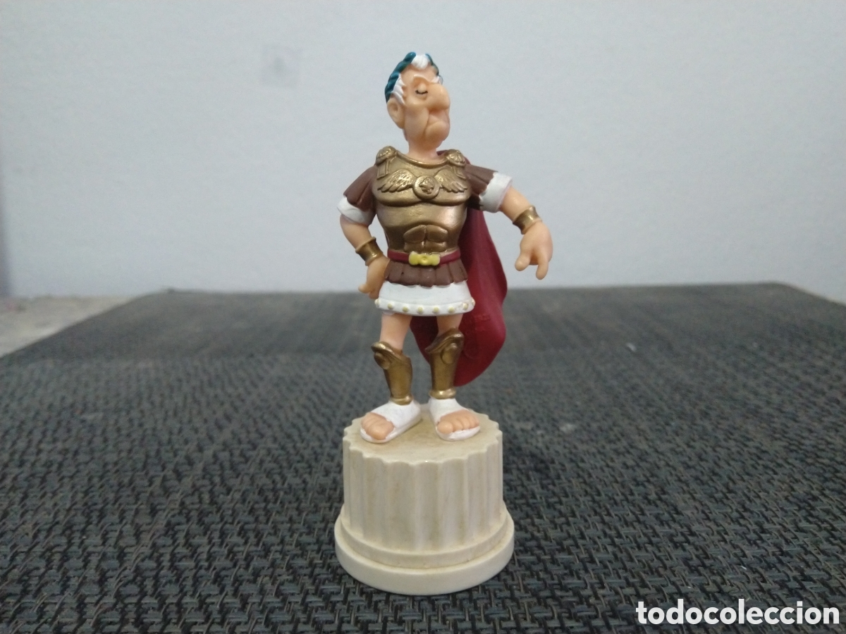 Figuras de goma y PVC: FIGURA PVC ASTERIX Y OBELIX UDERZO GOSCINNY COMICS TEBEOS PLASTOY CESAR IMPERIO ROMANO COLUMNA