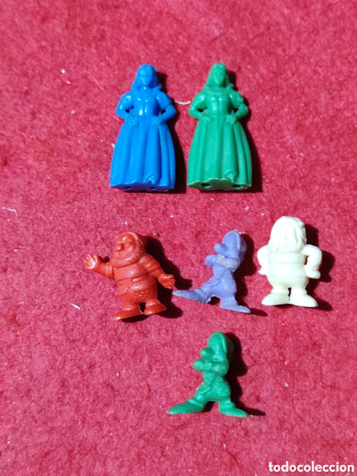 Figuras de goma y PVC: Lote 6 figuras PVC BLANCANIEVES Y LOS SIETE ENANITOS DUNKIN