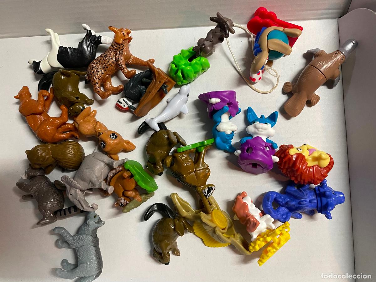 Figuras de goma y PVC: animales peque&ntilde;os, todo lo que se ve