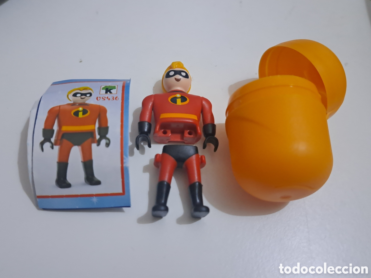 Figuras de goma Kinder: FIGURA HUEVO KINDER SORPRESA PLAYMOBIL DISNEY MISTER INCREIBLE PELICULA LOS INCREIBLES