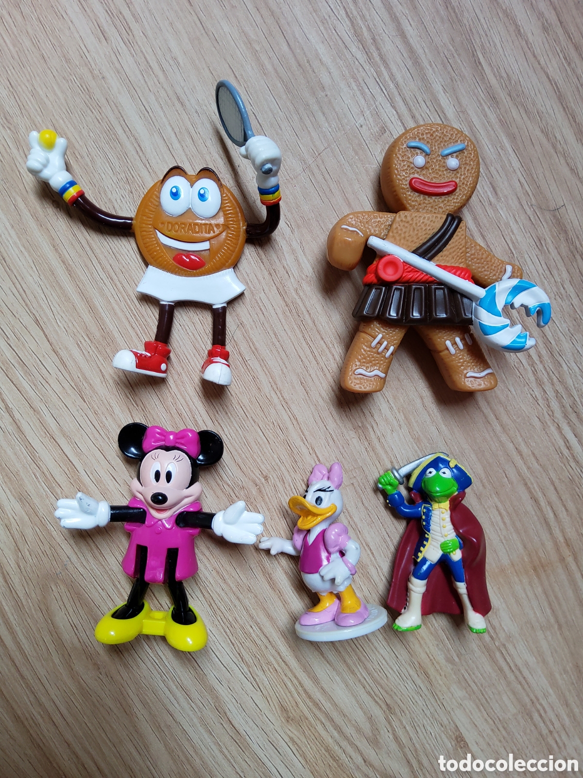 Figuras de goma y PVC: Mu&ntilde;ecas disney minnie mouse, daisy, galleta Maria y varios