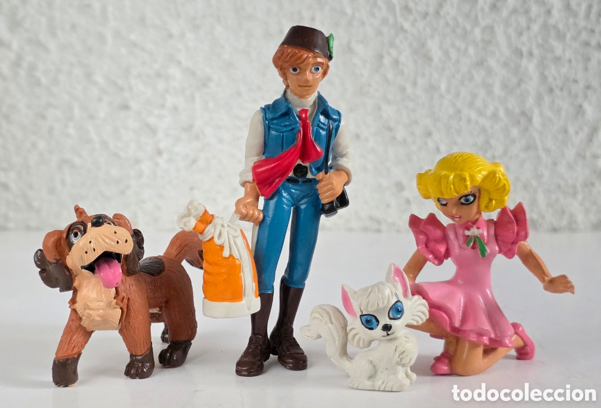 Figuras de goma y PVC: 3 Figuras goma pvc El Misterio de la Flor M&aacute;gica - Comics Spain 1988 Toei TVE - Serie Dibujos Anime