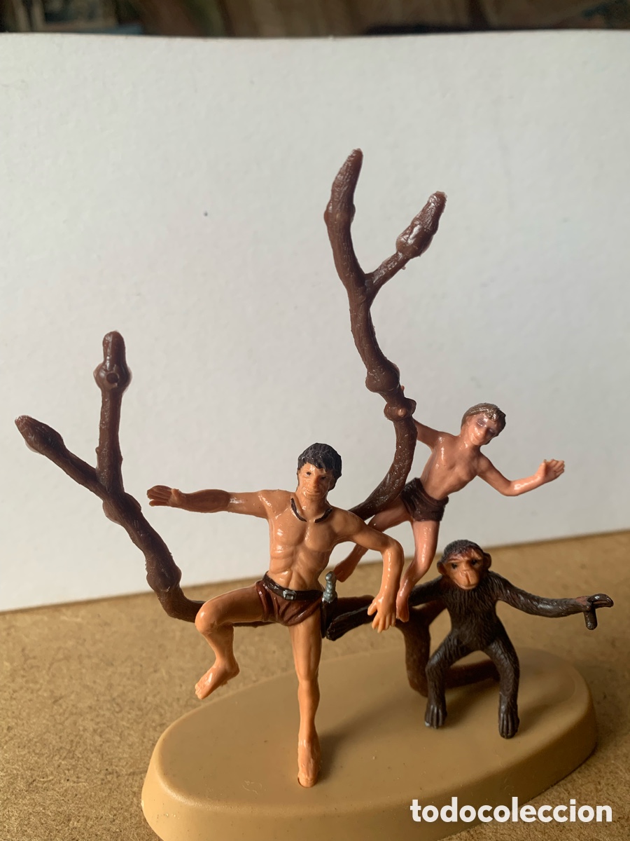 Figuras de goma y PVC: LOTE TARZ&Aacute;N DE LA SELVA. - Foto 2