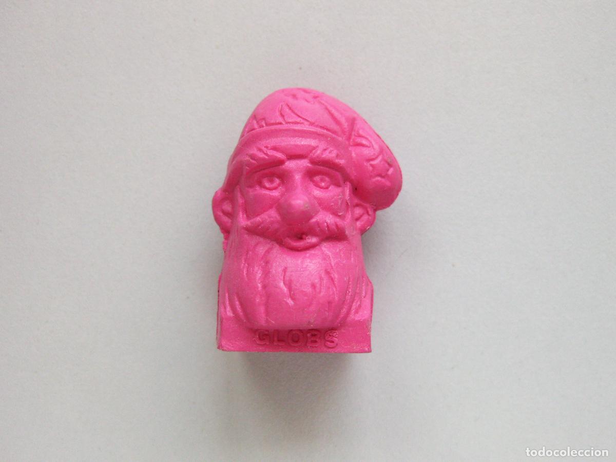 Figuras de goma y PVC: FIGURA DE PLASTICO PUBLICITARIA DE GLOBS. LECHE PASCUAL. COLO FUSIA