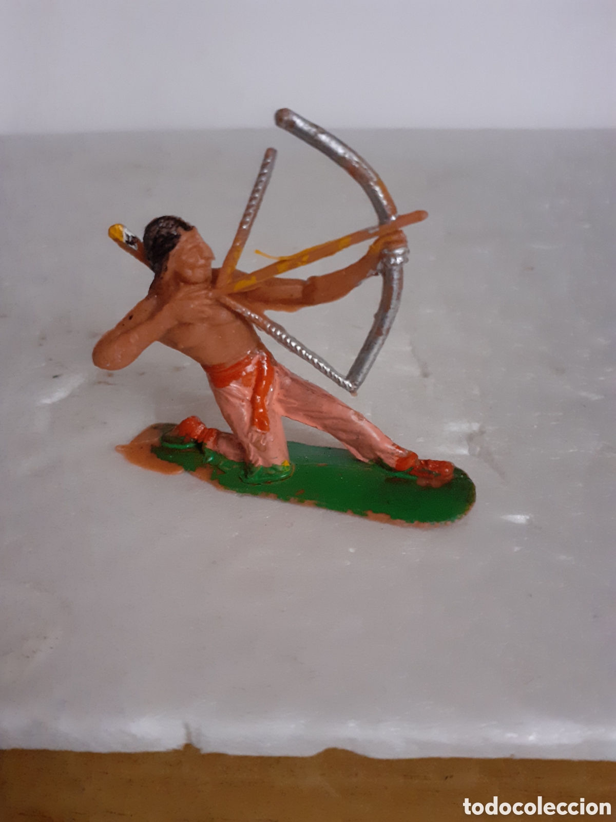 Figuras de goma y PVC: FIGURA GUERRERO INDIO PLASTICO JECSAN,PECH,REAMSA
