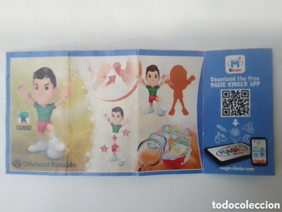 Figuras de goma Kinder: BZP Kinder TEEN IDOOLS Cristiano Ronaldo SD682.