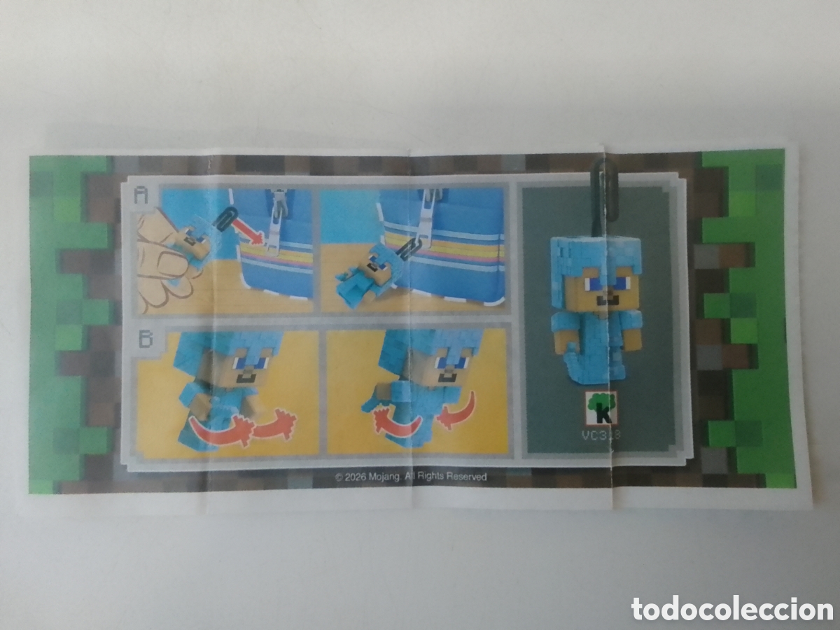 Figuras de goma Kinder: BZP Kinder MINECRAFT VC318.