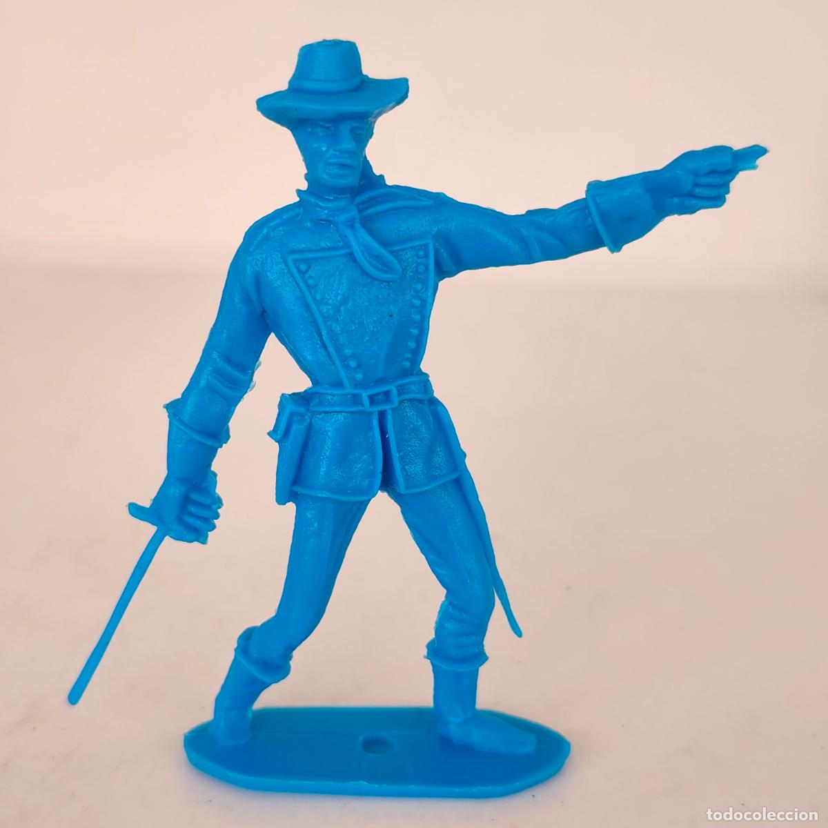 Figuras de goma y PVC: FIGURA MONOCROMA EN PLASTICO, OFICIAL CONFEDERADO, COMANSI , yankee
