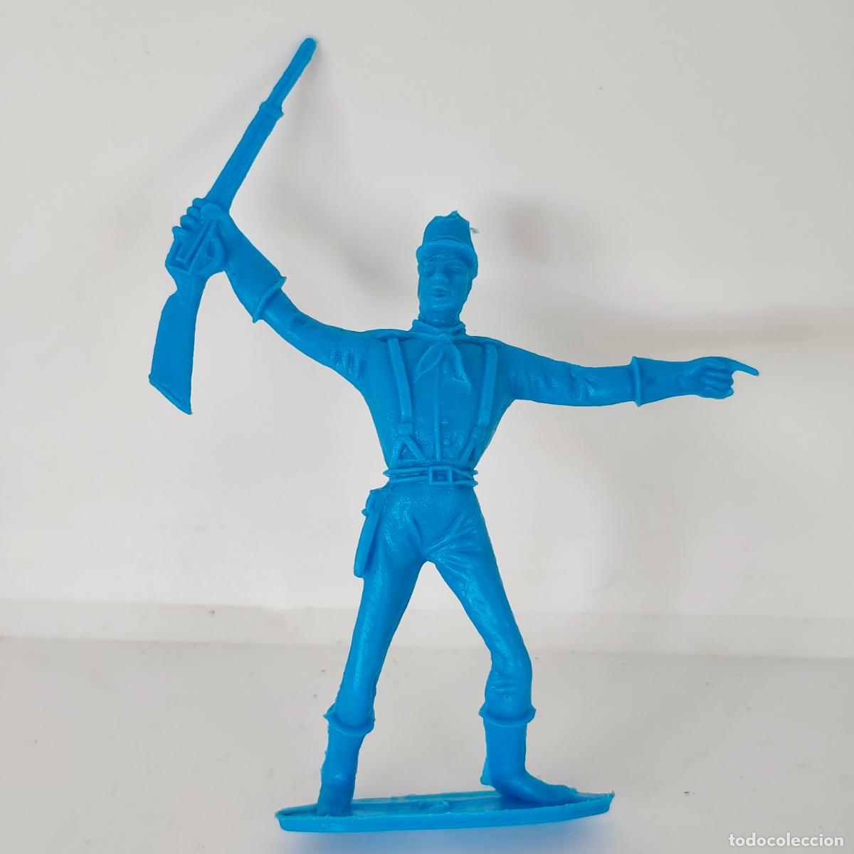 Figuras de goma y PVC: FIGURA MONOCROMA EN PLASTICO, soldado federal nordista CONFEDERADO, COMANSI , yankee
