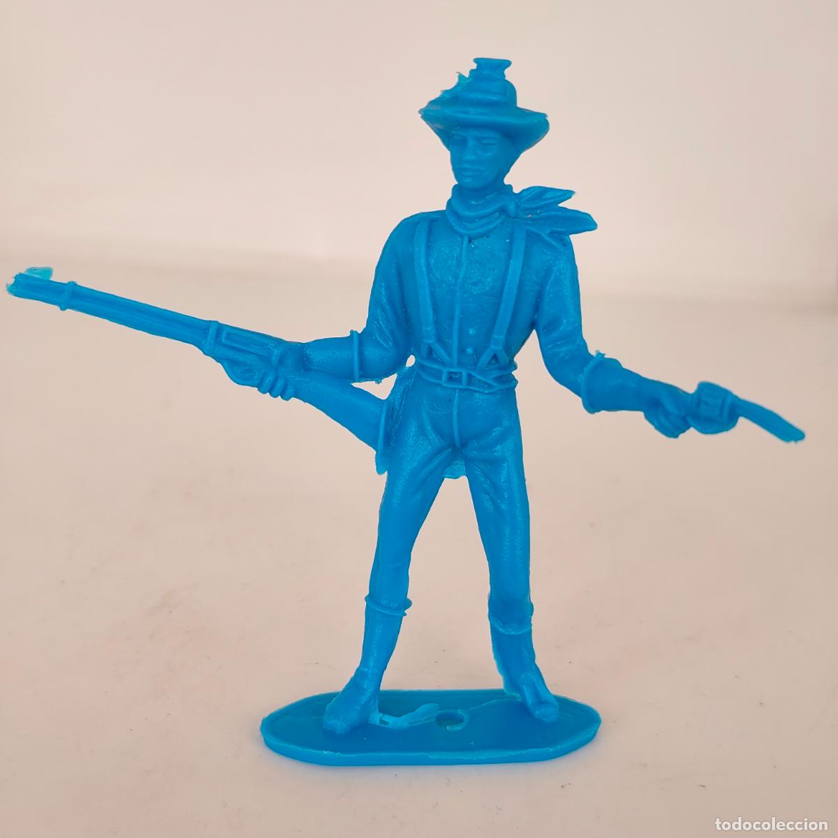 Figuras de goma y PVC: FIGURA MONOCROMA EN PLASTICO, VAQUERO OESTE soldado federal nordista CONFEDERADO, COMANSI , yankee