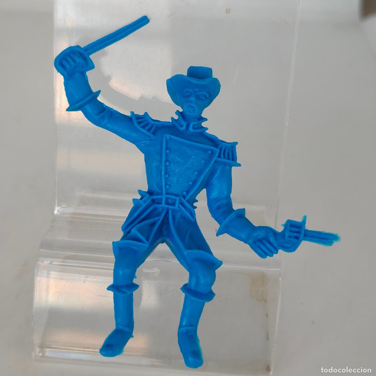 Figuras de goma y PVC: SEPTIMO CABALLERIA YANKEE FIGURA PL&Aacute;STICO 7 CM COMANSI JINETE SIN CABALLO TROMPETA PISTOLA