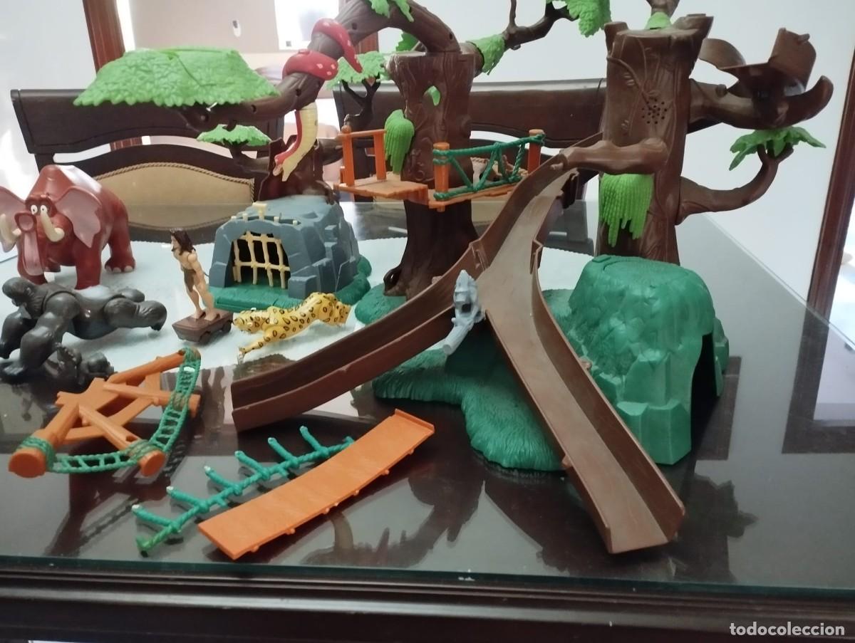 Figuras de goma y PVC: Tarzan, set de casa y personajes de la pelicula disney