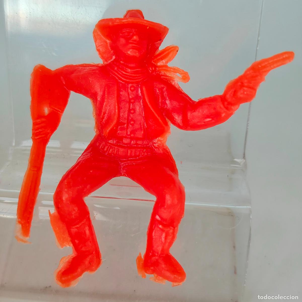 Figuras de goma y PVC: VAQUERO - COWBOY PARA CABALLO . EN PLASTICO MONOCOLOR comansi
