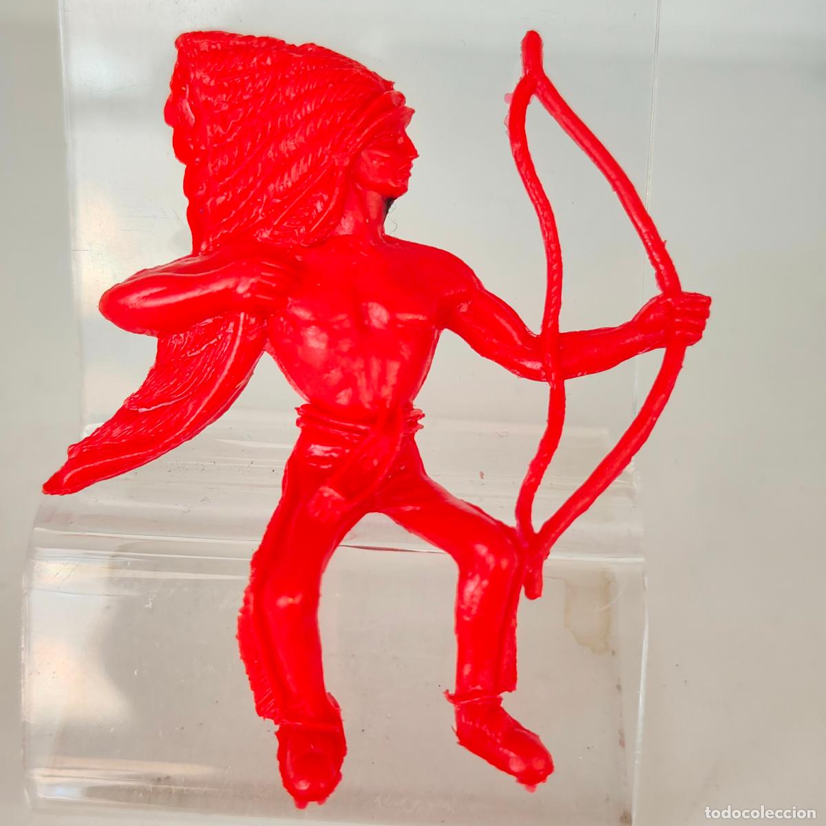 Figuras de goma y PVC: - INDIO PARA CABALLO . EN PLASTICO MONOCOLOR comansi OESTE