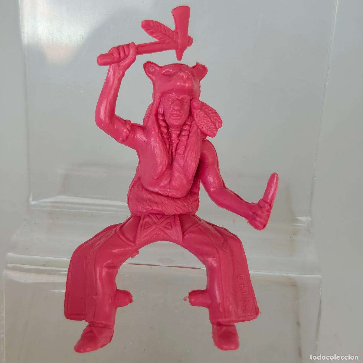 Figuras de goma y PVC: Indio oeste desconozco marca