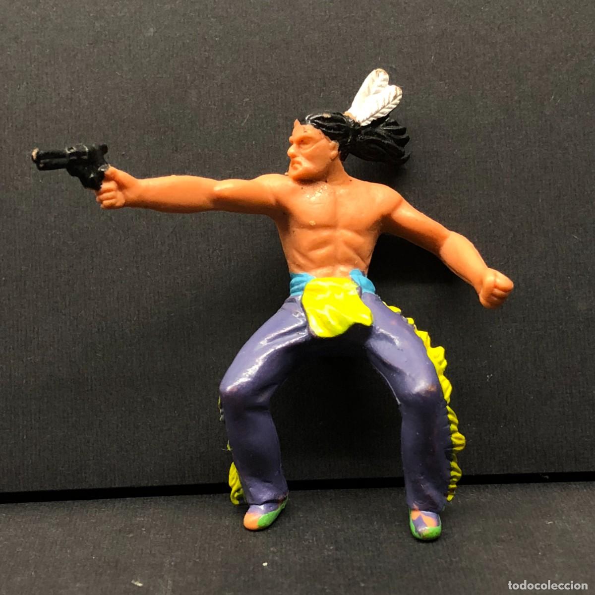 Figuras de goma y PVC: FIGURA DE NATIVO AMERICANO - PREISER - VINTAGE - 5,8-CM / 1469