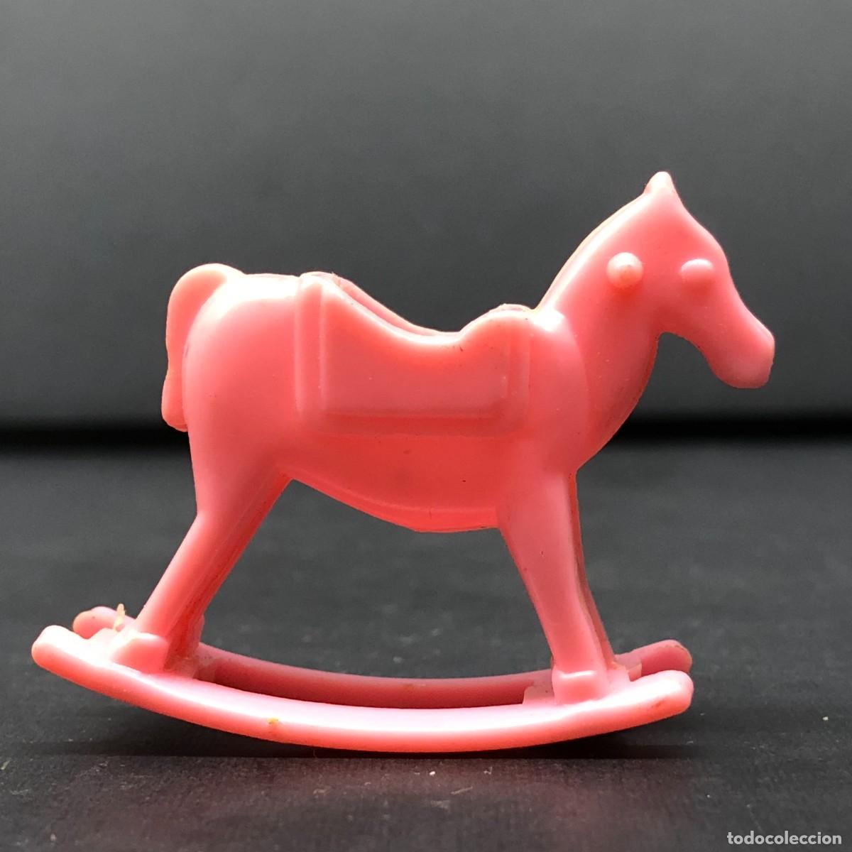 Figuras de goma y PVC: FIGURA DE CABALLITO ROSADO MINIATURA - VINTAGE - 3 CM / 1486