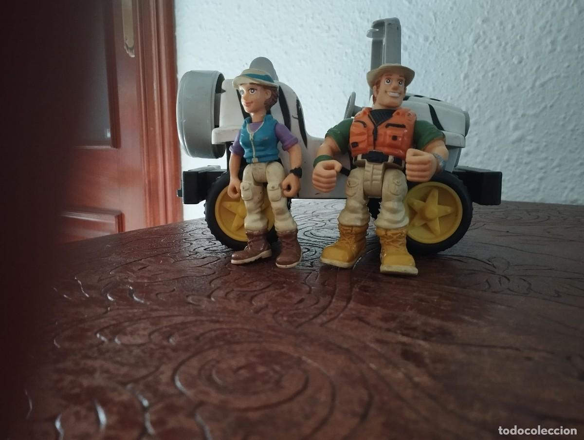 Figurines en Caoutchouc et PVC: set de safari vintage con figuras y vehiculos