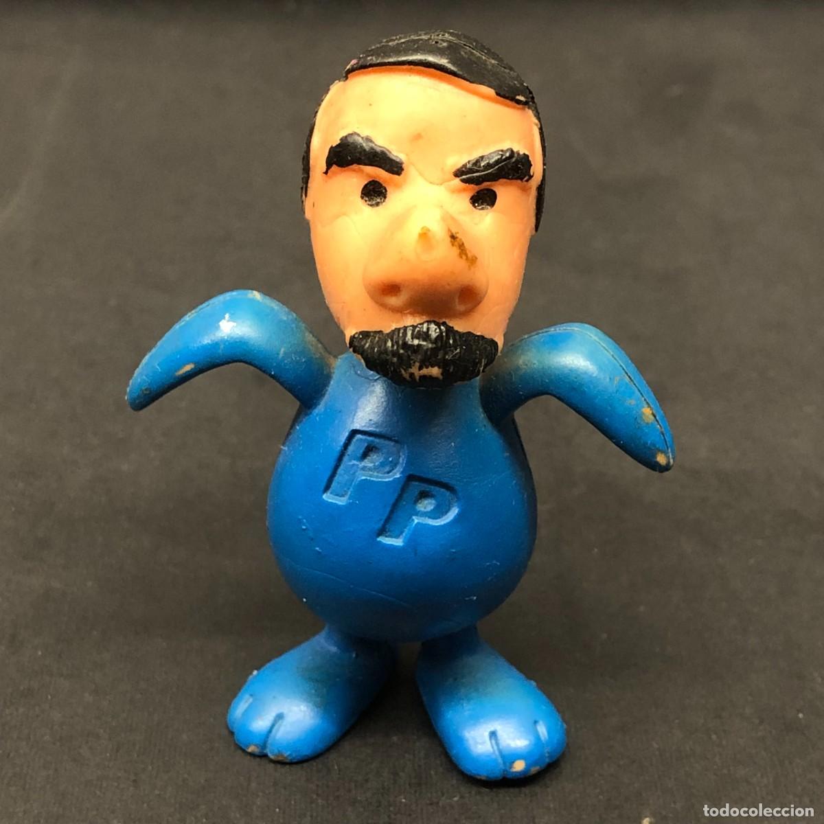 Figuras de goma y PVC: FIGURA DEL POLITICO ESPA&Ntilde;OL JOS&Eacute; MAR&Iacute;A AZNAR - GALLEGO & REY - 1980'S - VINTAGE - 7 CM / 1494