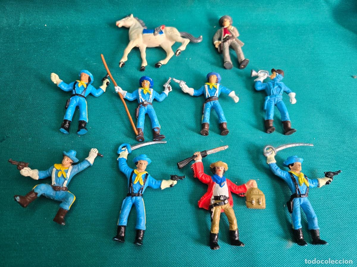 Figuras de goma y PVC: LOTE DE SOLDADOS DEL OESTE , COMANSI