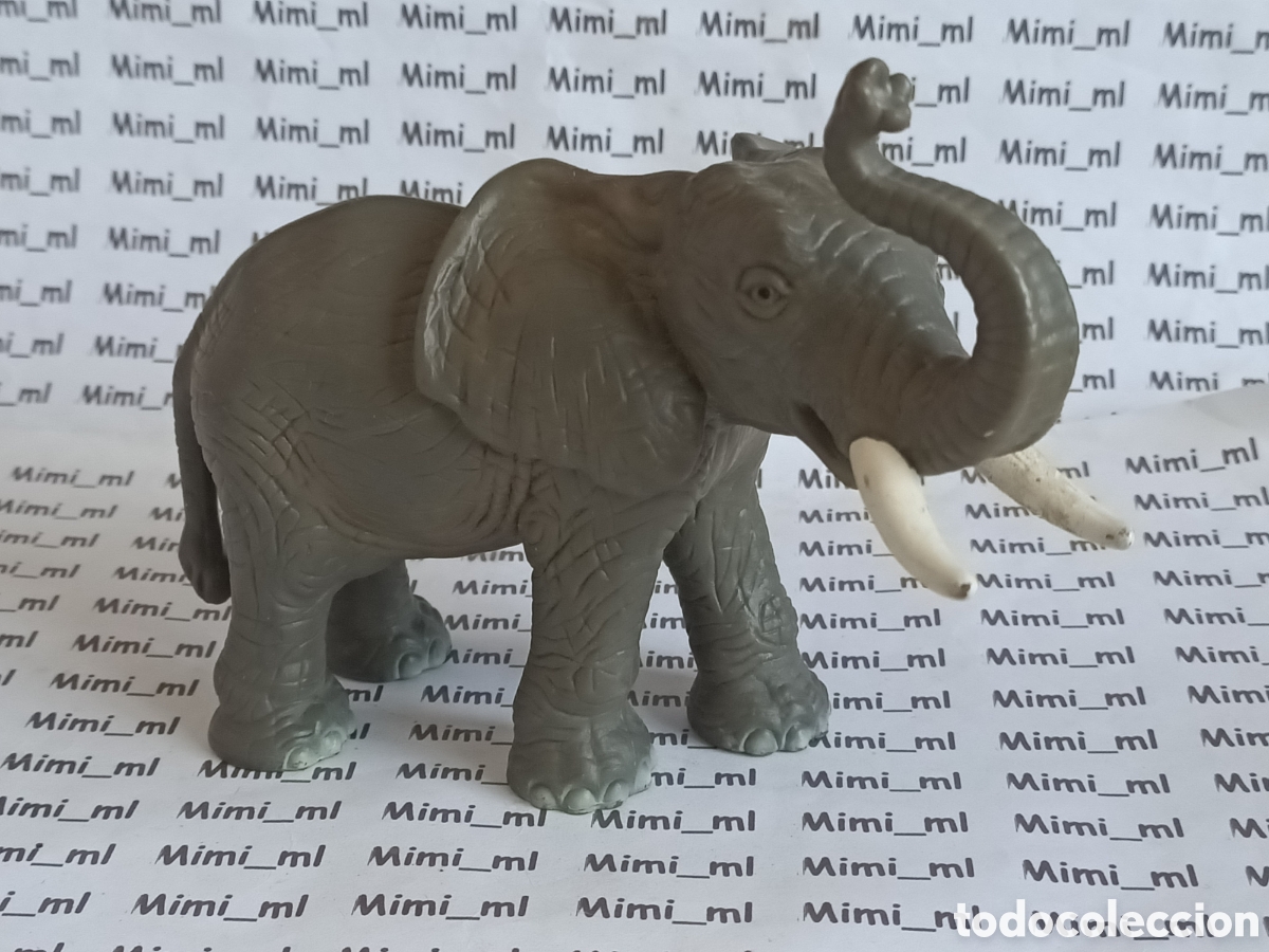 Figuras de goma y PVC: Figura goma pvc elefante Schleich animales