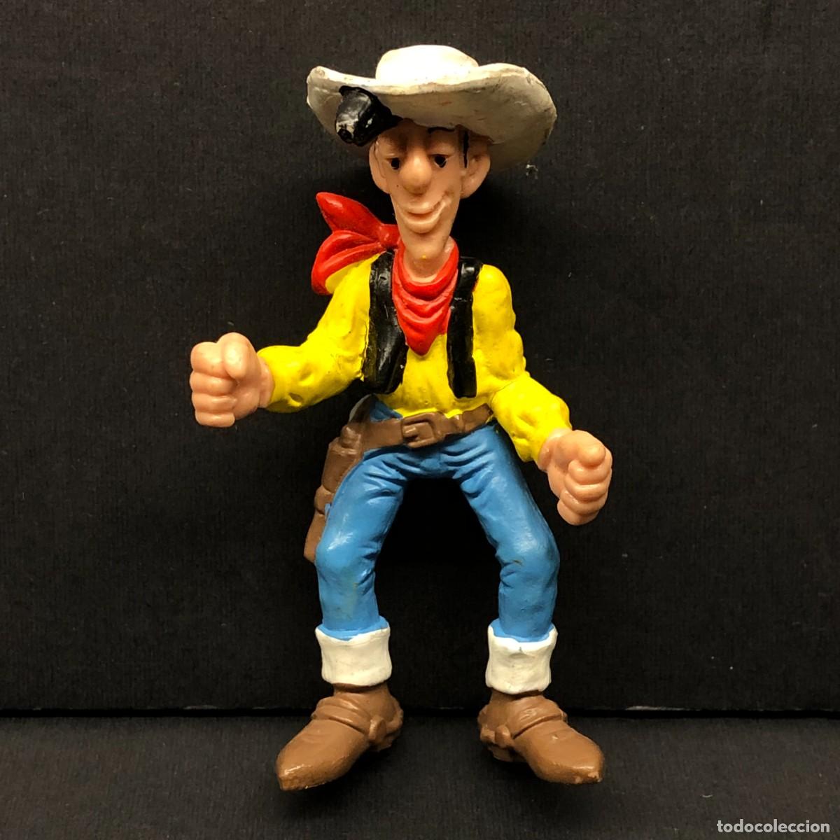 Figuras de goma y PVC: FIGURA DE VAQUERO DE LUCKY LUKE - SCHLEICH - 1984 - VINTAGE - 7,5 CM / 1580