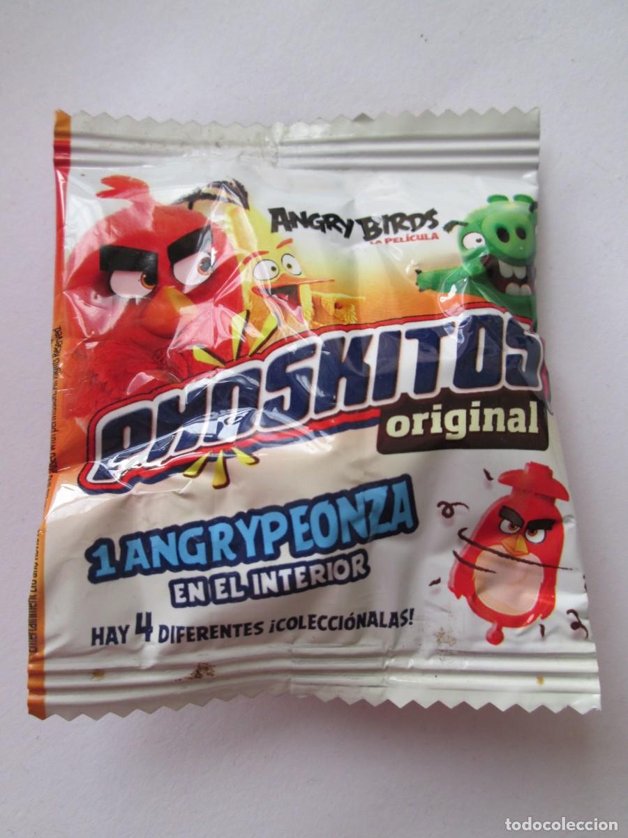 Figuras de goma y PVC: PHOSKITOS ORIGINAL - SOBRECITO SIN ABRIR ANGRY BIRDS - 1 ANGRYPEONZA EN EL INTERIOR