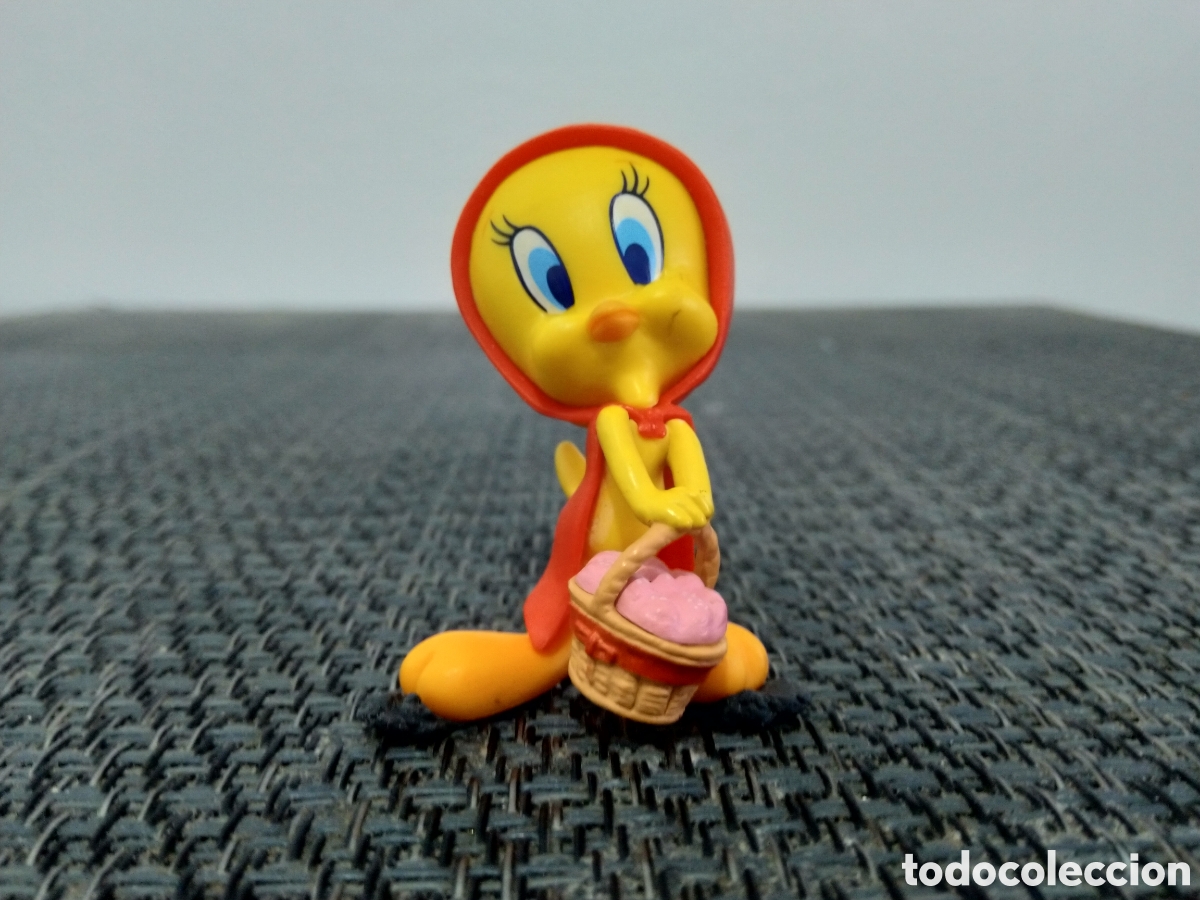 Figuras de goma y PVC: FIGURA PVC PIOLIN SERIE WALT DISNEY TM WARNER BROSS LINDO GATITO DIBUJOS ANIMADOS TV CAPERUCITA ROJA