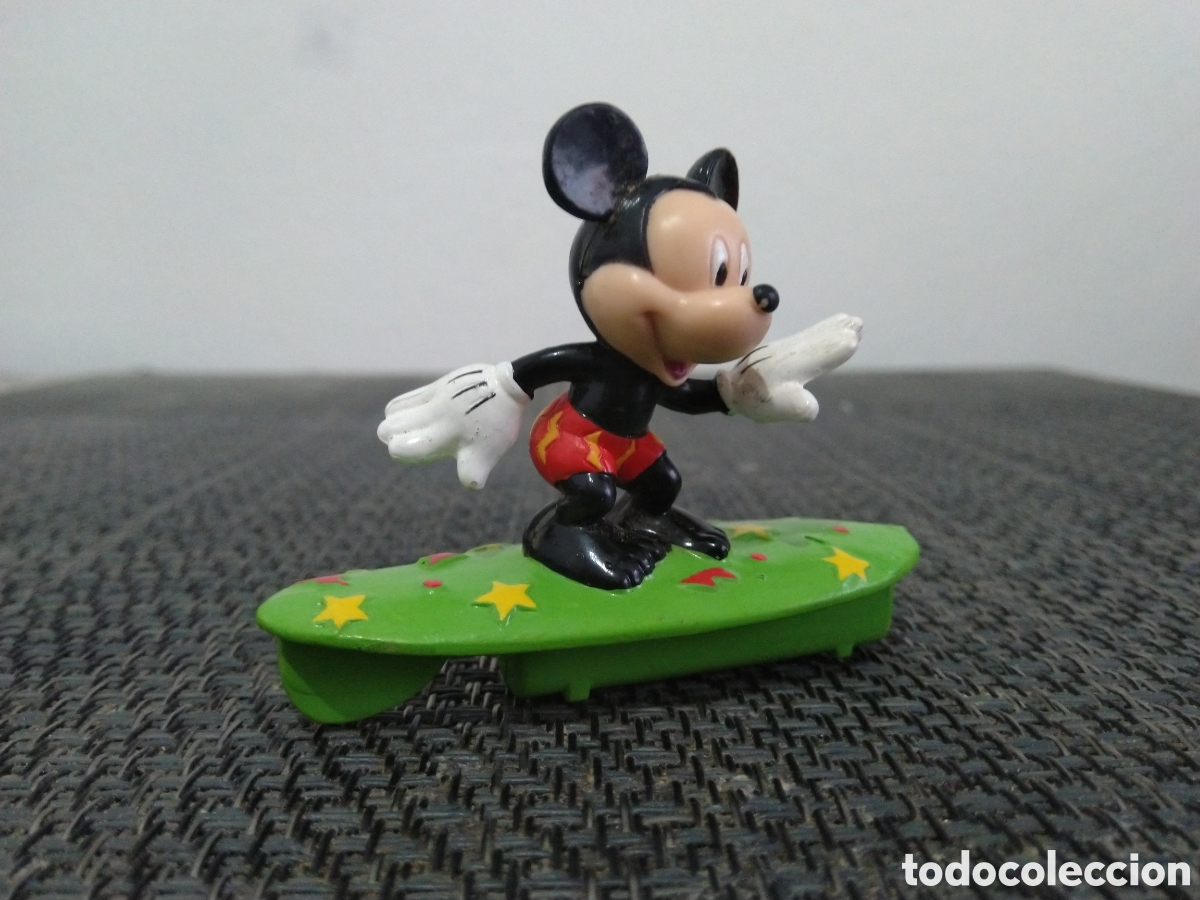 Figuras de goma y PVC: FIGURA PVC MICKEY MOUSE WALT DISNEY DIBUJOS ANIMADOS TABLA DE SURF SURFEANDO SURFERO