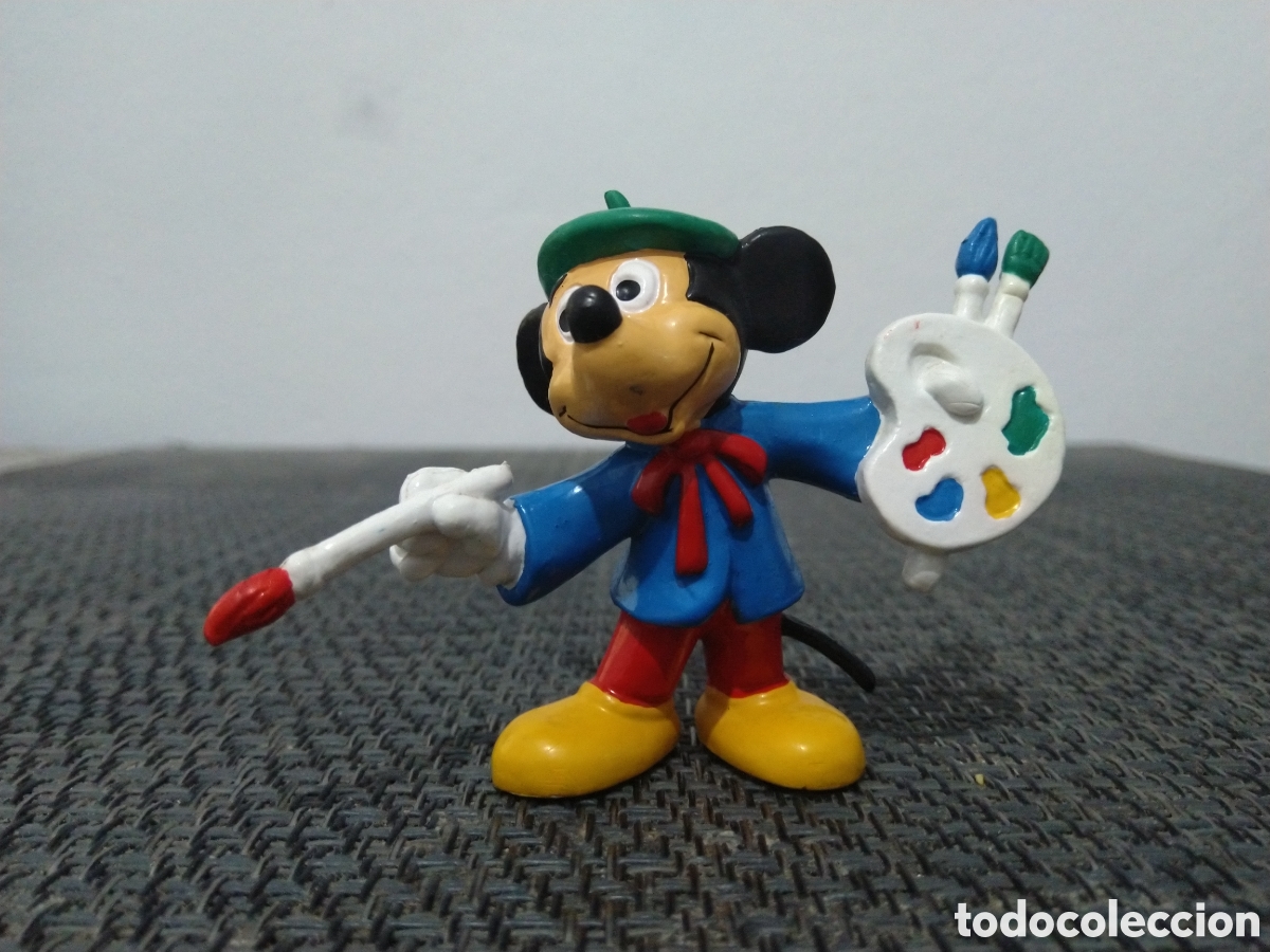 Figuras de goma y PVC: FIGURA PVC MICKEY MOUSE BULLY WALT DISNEY DIBUJOS ANIMADOS PINTOR ACUARELAS