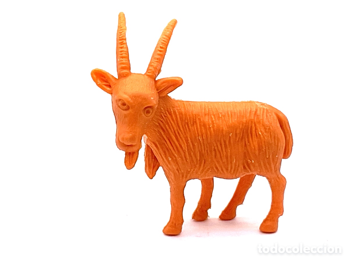 Figuras de goma y PVC: Antigua Figurita Dunkin de la Serie Figuras de la Granja. Chivo . A&ntilde;os 70/80 Chicles Dunkin